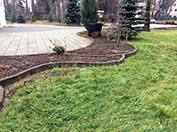 Укладка бордюра для ограждения клумб