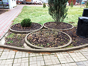 Укладка бордюра для ограждения клумб