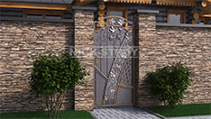 Калитки. Наполнение - ковка+стальной лист. От 55 000 ₽ за кв.м
