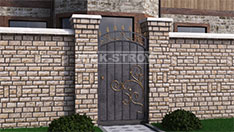 Калитки. Наполнение - кованые элементы и стальной лист. От 38 000 ₽ за кв.м