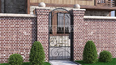 Калитки. Наполнение - обрешетка из кованых вензелей. От 25 000 ₽ за кв.м