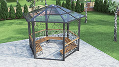 Декоративные беседки-ротонды. От 250 000 ₽