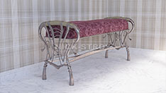 Кованая скамейка для интерьера без спинки. От 35 000 ₽