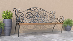 Кованые скамейки. От 40 000 ₽