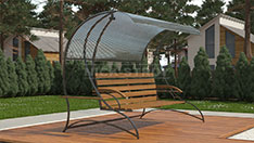 Кованые качели с навесом. От 50 000 ₽ за шт.