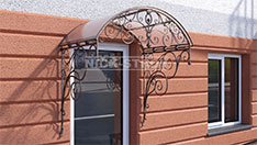 Кованый арочный козырек . От 45 000 ₽ за шт.