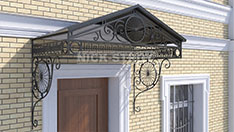 Кованый козырек. От 40 000 ₽ за кв.м