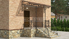 Козырёк полуарка над крыльцом. От 60 000 ₽ за шт.