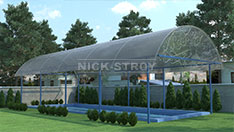 Навес над бассейном. От 2 600 ₽ за м2.