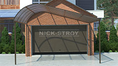 Навес над входом гаража . От 2 600 ₽ за м2.