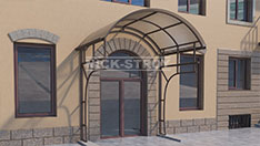 Сварной козырек над входом. От 50 000 ₽ за кв.м