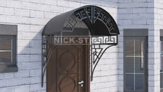 Сварной козырек с крышей из металла. От 38 000 ₽ за кв.м