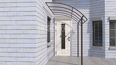 Сварной козырек полуарка. От 50 000 ₽ за кв.м