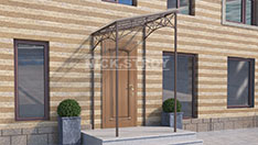 Сварной козырек односкатный. От 40 000 ₽ за кв.м