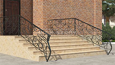 Кованые перила лестницы для экстерьера. От 10 000 ₽/п.м.