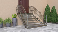 Лестница маршевая для экстерьера. От 70 000 ₽/п.м.