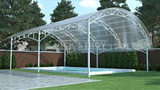 Навесы из поликарбоната для бассейнов. От 3 400 ₽ за м2