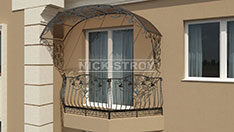 Ограждения для балконов вогнутой формы. От 14 000 ₽ за п.м.