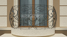 Кованые ограждения для круглых балконов. От 15 000 ₽ за п.м.