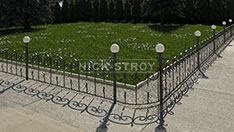 Газонное ограждение с лампами . От 5 500 ₽ за п.м.