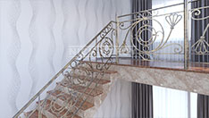 Кованые лестничные ограждения для интерьера. От 15 000 ₽ за п.м.