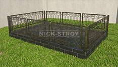 Кованые ритуальные ограждения. От 8 500 ₽ за п.м.