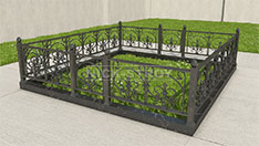 Кованые ритуальные ограждения. От 9 000 ₽ за п.м.