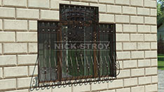 Кованая распашная решетка . От 9 000 ₽ м2