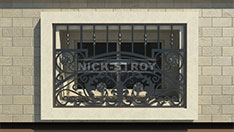 Кованая решетка для окон цокольного этажа. От 10 000 ₽ м2