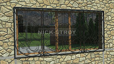 Оконная кованая решетка. От 6 800 ₽ м2