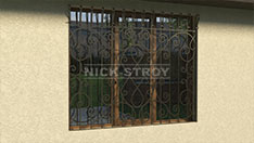 Кованая решетка с узорами вензель. От 9 000 ₽ м2