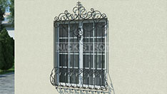 Кованая решетка на окна, вогнутая, от 8 000 ₽ м2