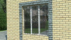 Сварная решетка для защиты окон . От 4 400 ₽ м2