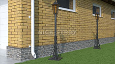 Кованый фонарь для освещения участка, от 18 000 ₽ за шт.