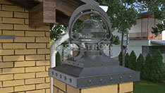 Кованый фонарь на столбы заборов, от 20 000 ₽ за шт.