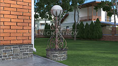 Кованый фонарь для оформления ландшафта, от 15 000 ₽ за шт.