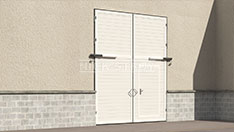 Распашные гаражные ворота с встроенной калиткой. От 61 900 ₽ за шт.