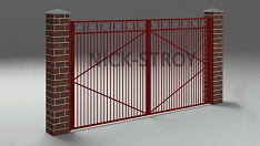 Ворота распашные с обшивкой из обрешетки. От 33 000 ₽ за шт.