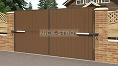 Ворота распашные с обшивкой из сэндвич-панели. От 79 000 ₽ за шт.