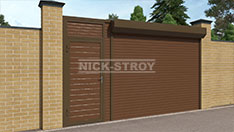 Рулонные ворота Alutech с калиткой. От 42 200 ₽ за шт.