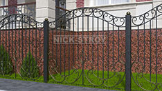 Кованый забор для ограждения многоэтажных домов. От 5 200 ₽ за кв.м