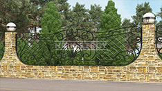 Кованый забор для ограждения парковых зон. От 6 500 ₽ за кв.м