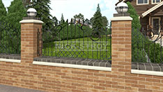 Кованый забор для ограждения частной территории. От 6 000 ₽ за кв.м