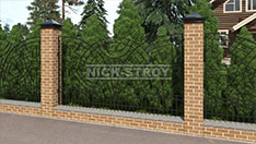 Сварные заборы для ограждения частных домов. От 6 000 ₽ за кв.м